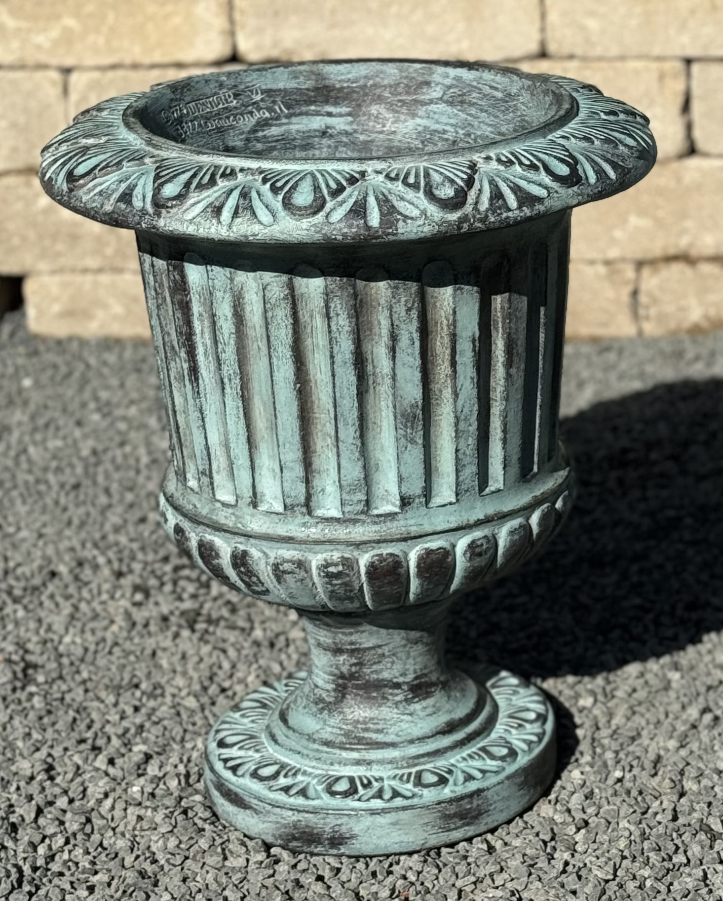 18" Small Fluted Urn