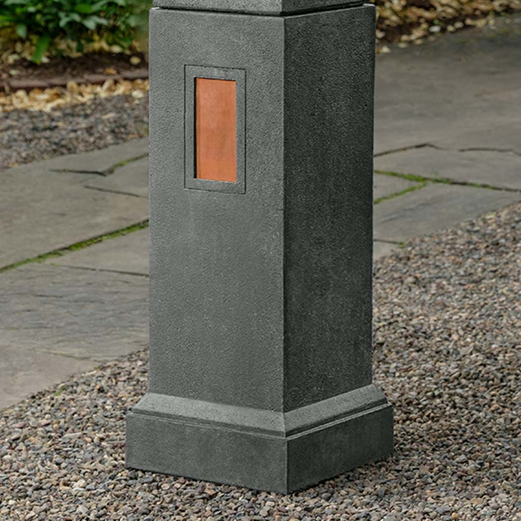 29" Gimlet Pedestal with Copper Plates
