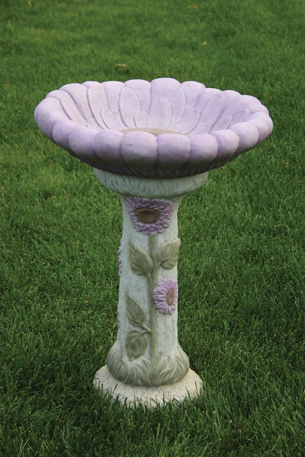 29" Dahlia Bird Bath