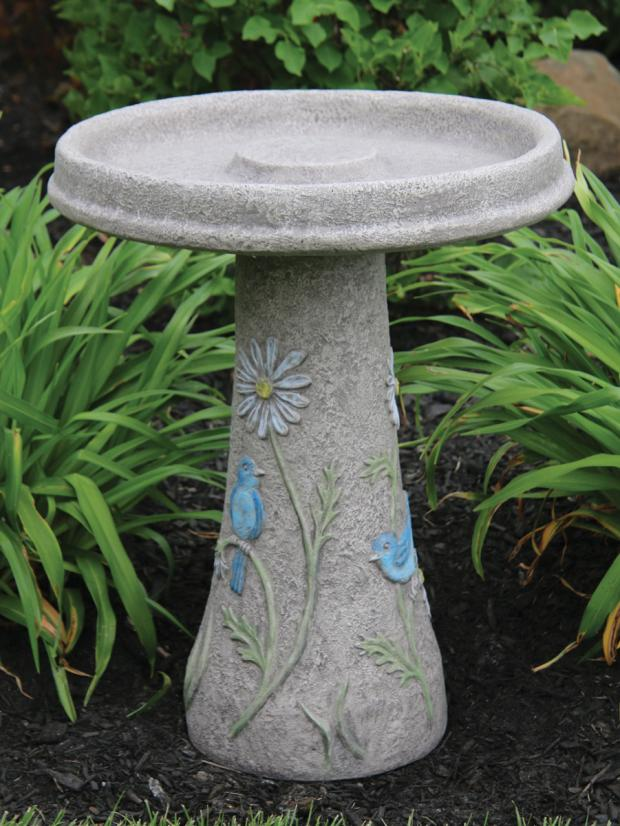 23" Bluebird Bird Bath