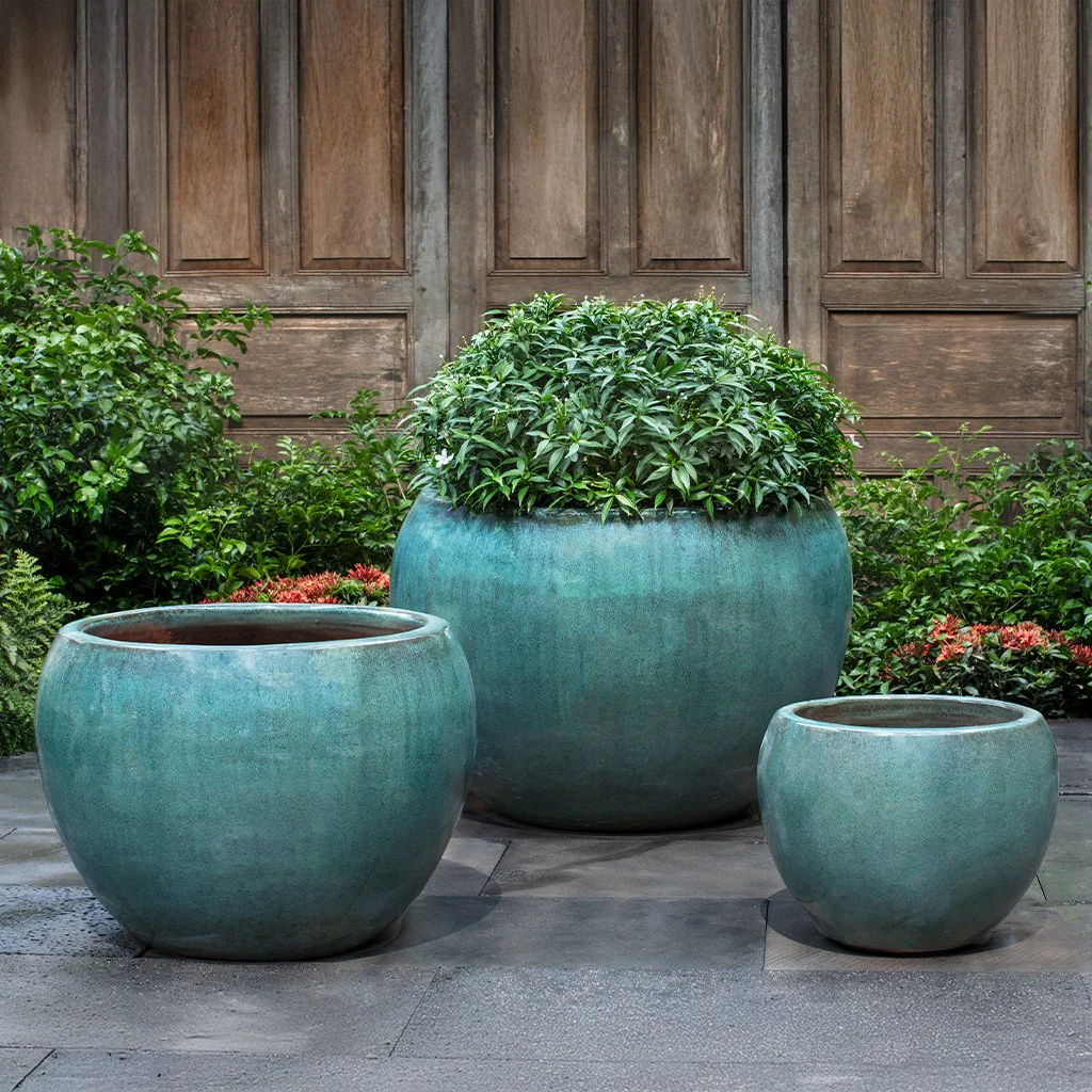 Coronado Planter S/3 - Antique Jade