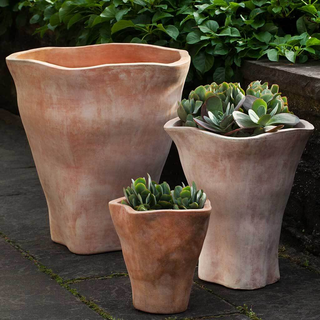 Foxglove Planter, Tall S/3 - Terra Cotta