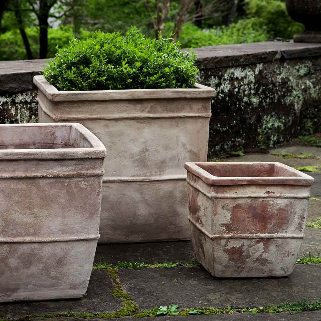 Antico Square Planter S/3