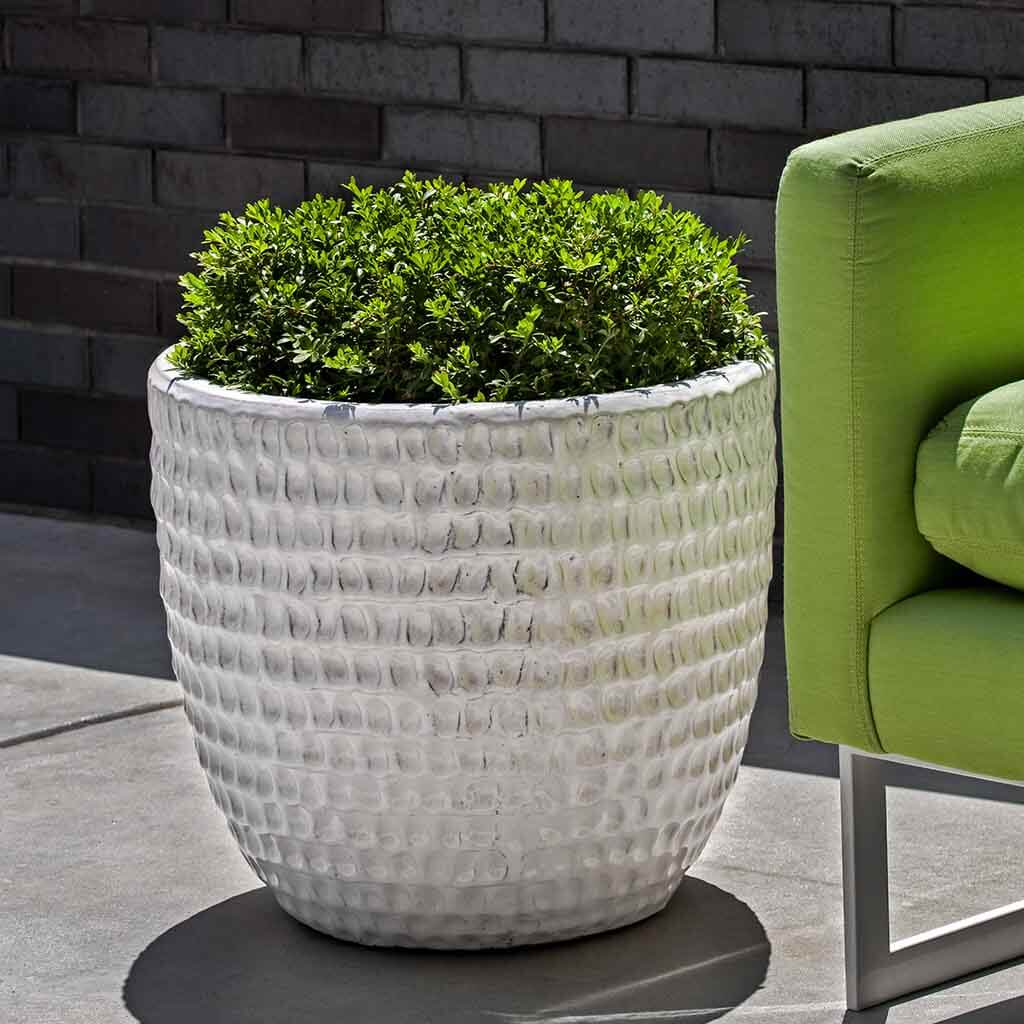Dimple Planter S/3 - Antique White