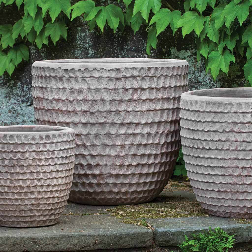 Dimple Planter S/3 - Antico Terra Cotta