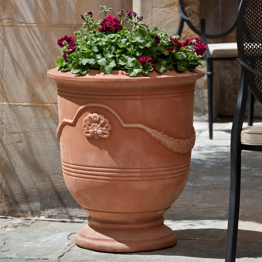 Coquille Anduze Urn S/3 - Terra Rosa