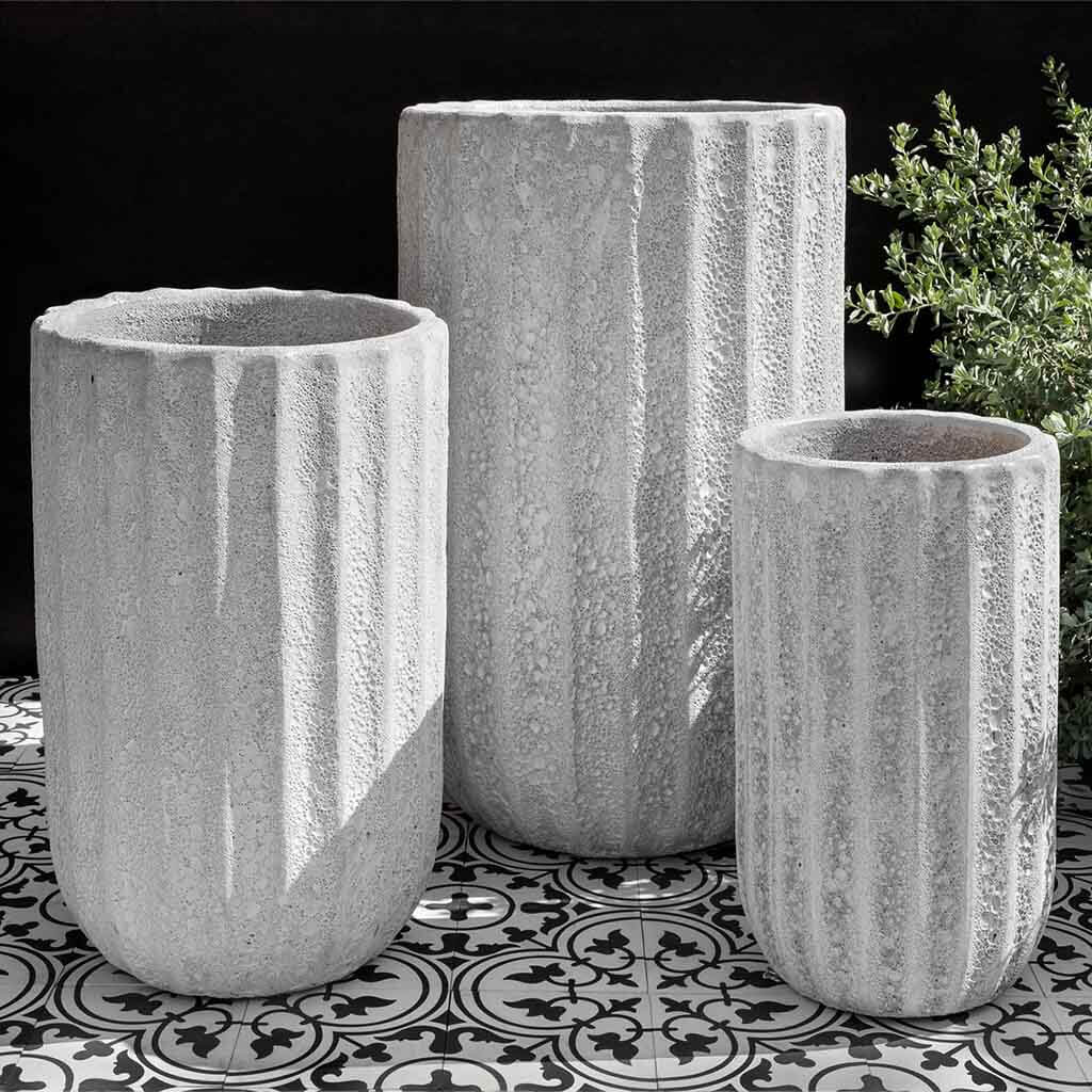 Maris Planter, Tall S/3 - White Coral