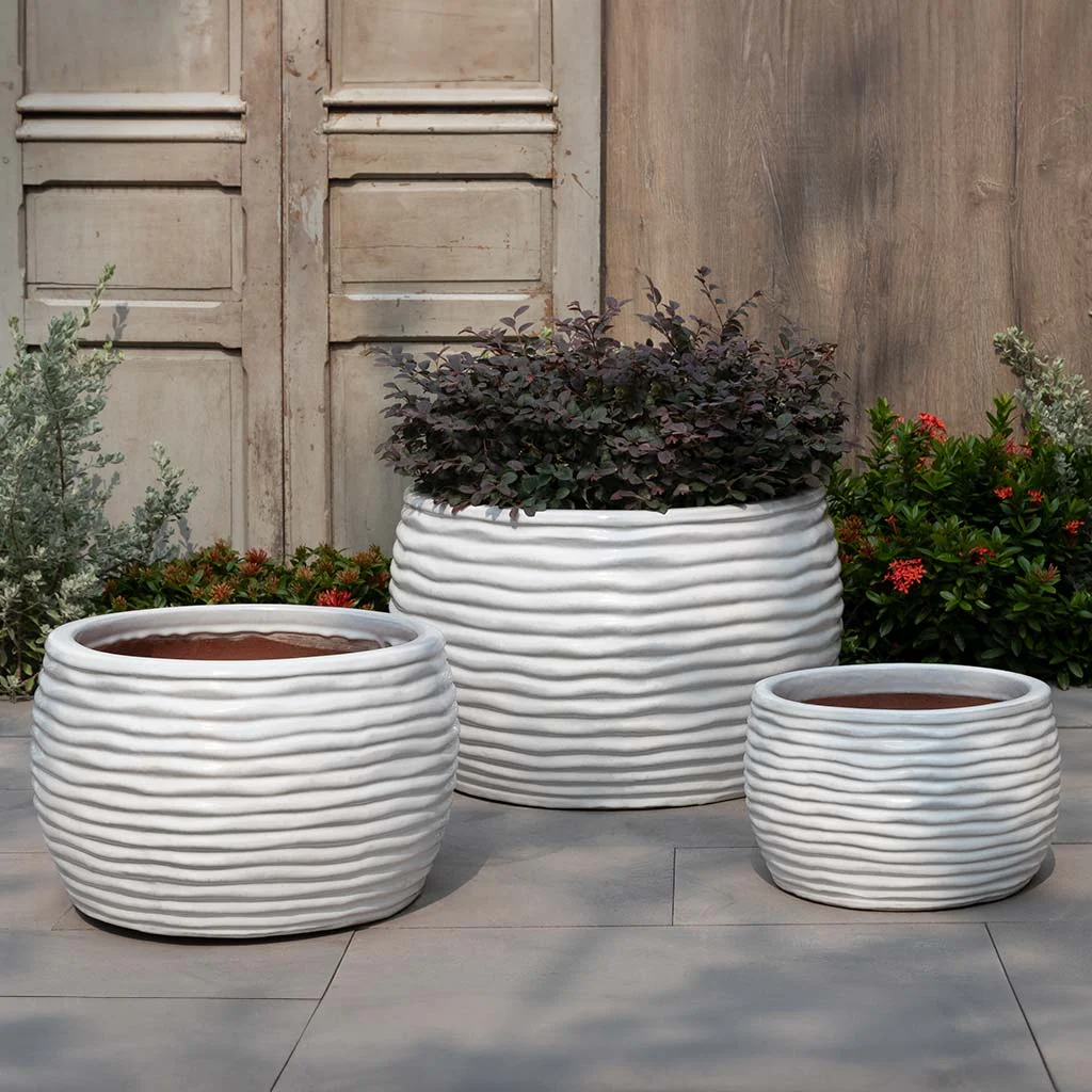 Montauk Planter S/3 - Antique White