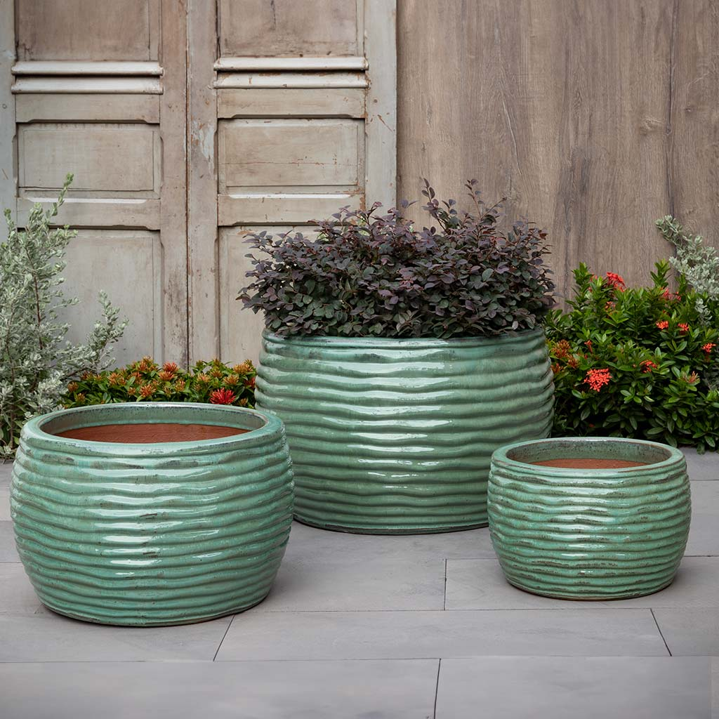 Montauk Planter S/3 - Sea Green