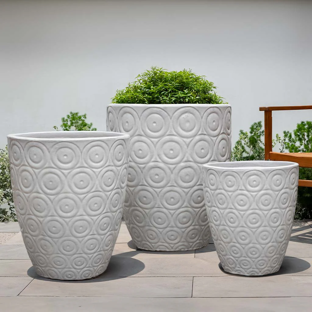 Benicio Planter S/3 - Antique White