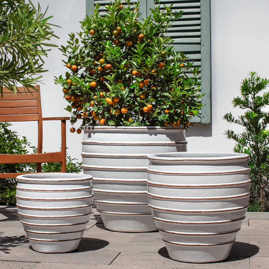Vari Planter S/3 - Antique White