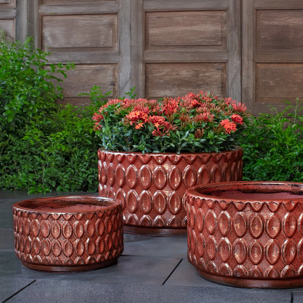Oriel Planter, Low S/3 - Brunello