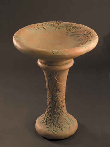 Fiore Stone Wildflower Birdbath