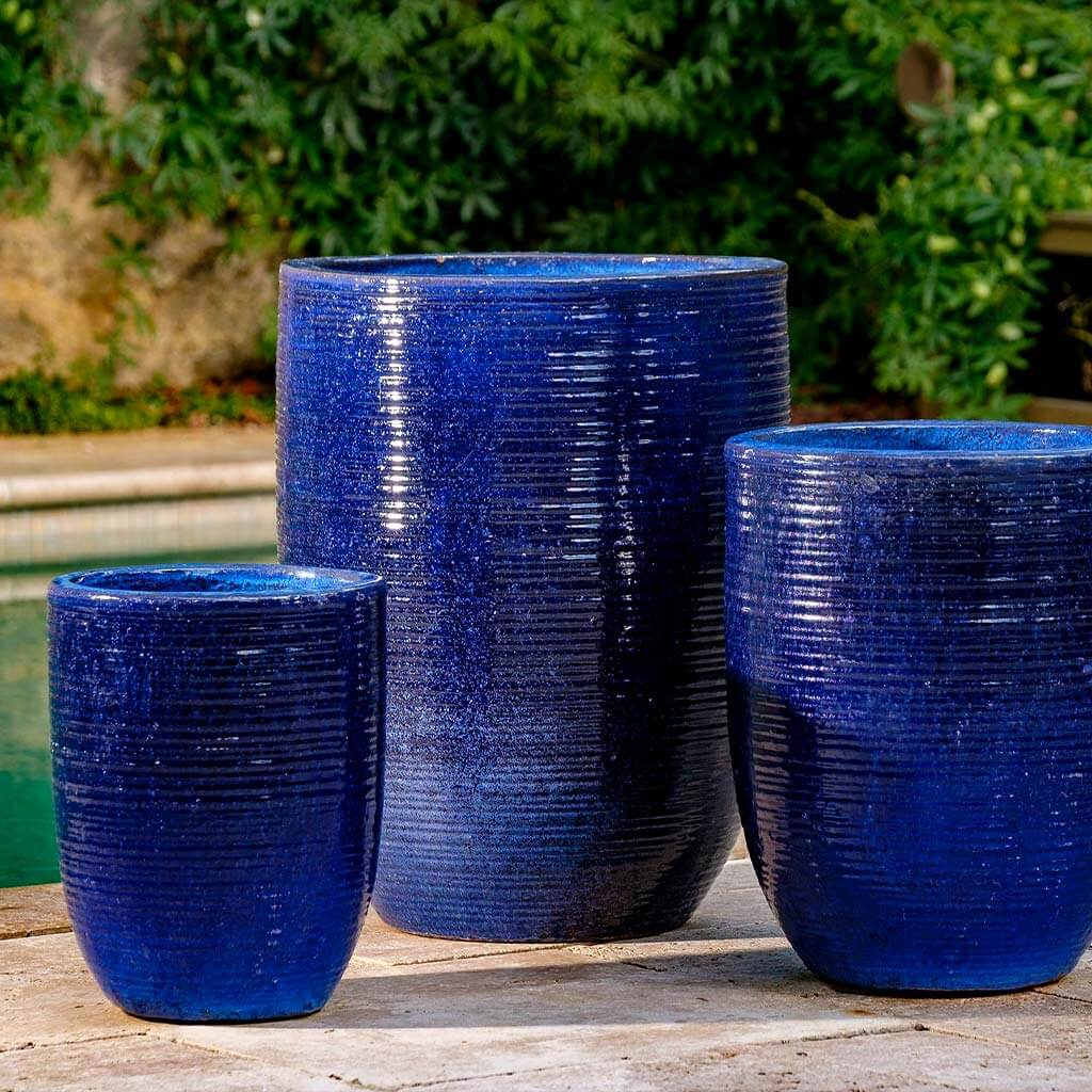 Riga Planter S/3 - Riviera Blue