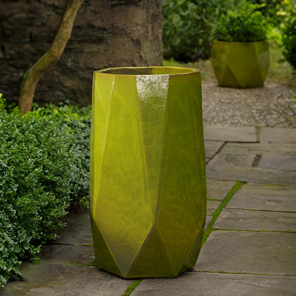 28" Prism Planter, Tall - Emerald