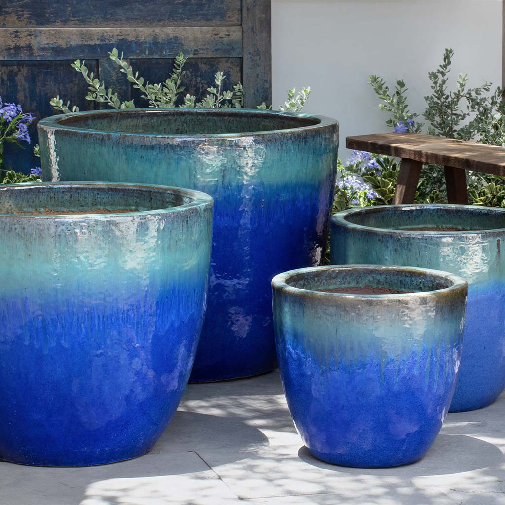 Ocho Planter S/4 - Running Aqua