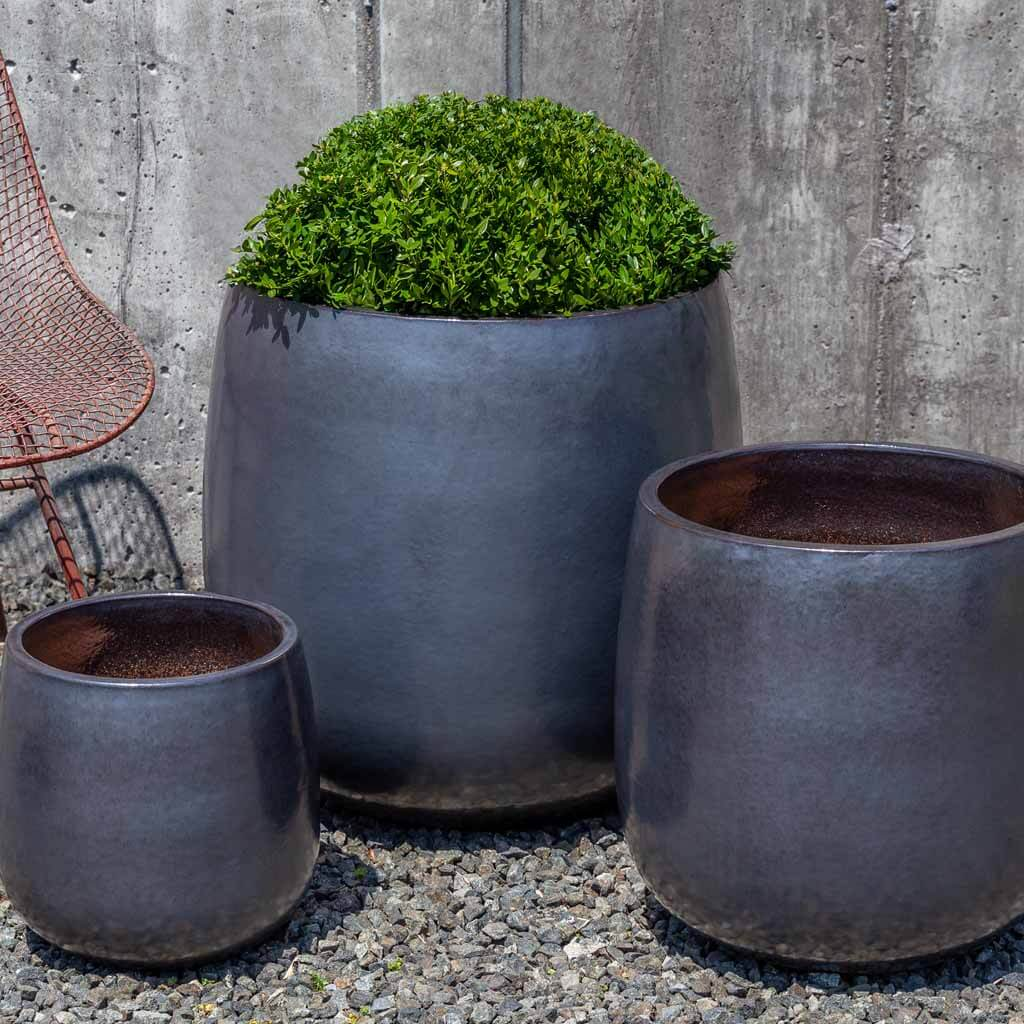 Potrero Planter S/3 - Metal Grey
