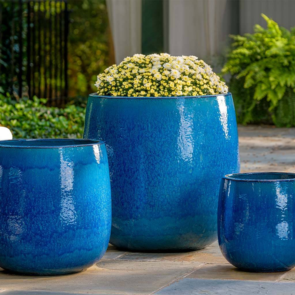 Potrero Planter S/3 - Cerulean Blue