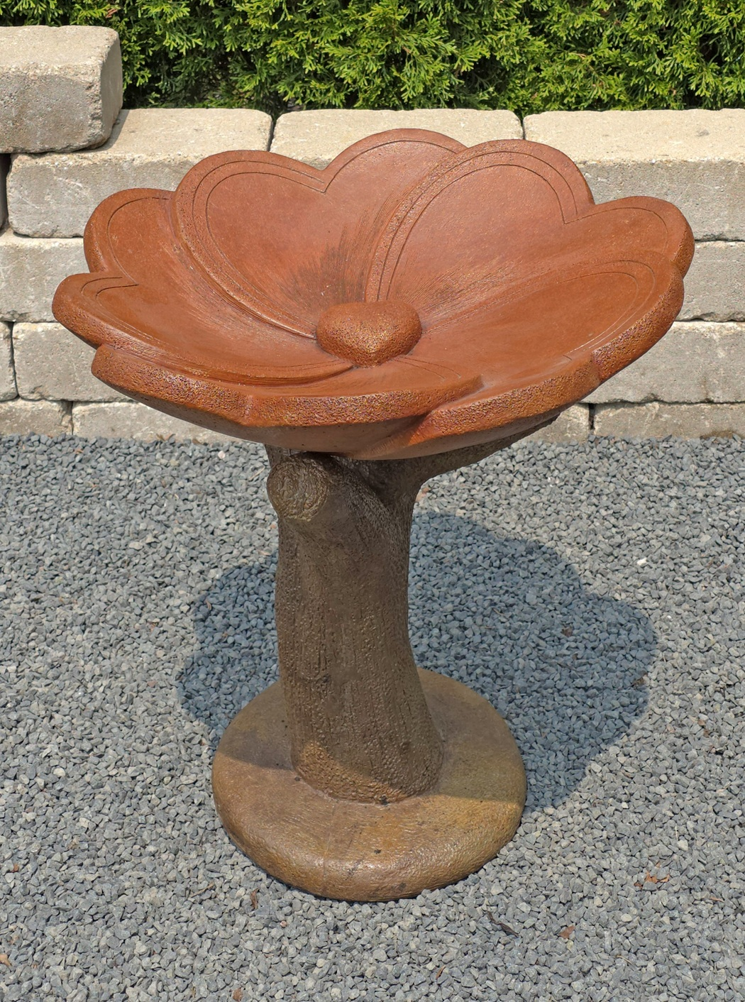 23" Heart of Hearts Birdbath