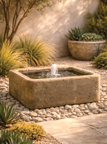 28" Stone Bubbler Fountain