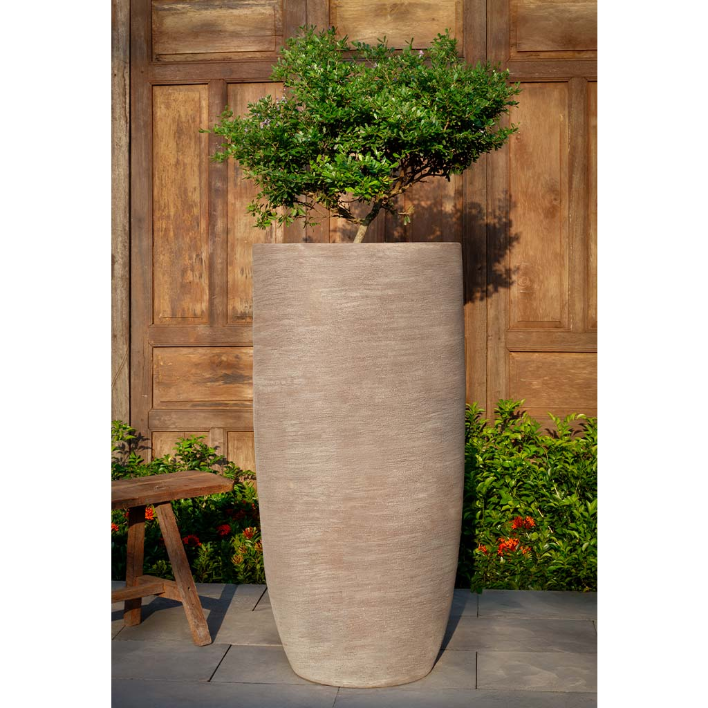 39" Duero Planter, Brown Terra Cotta