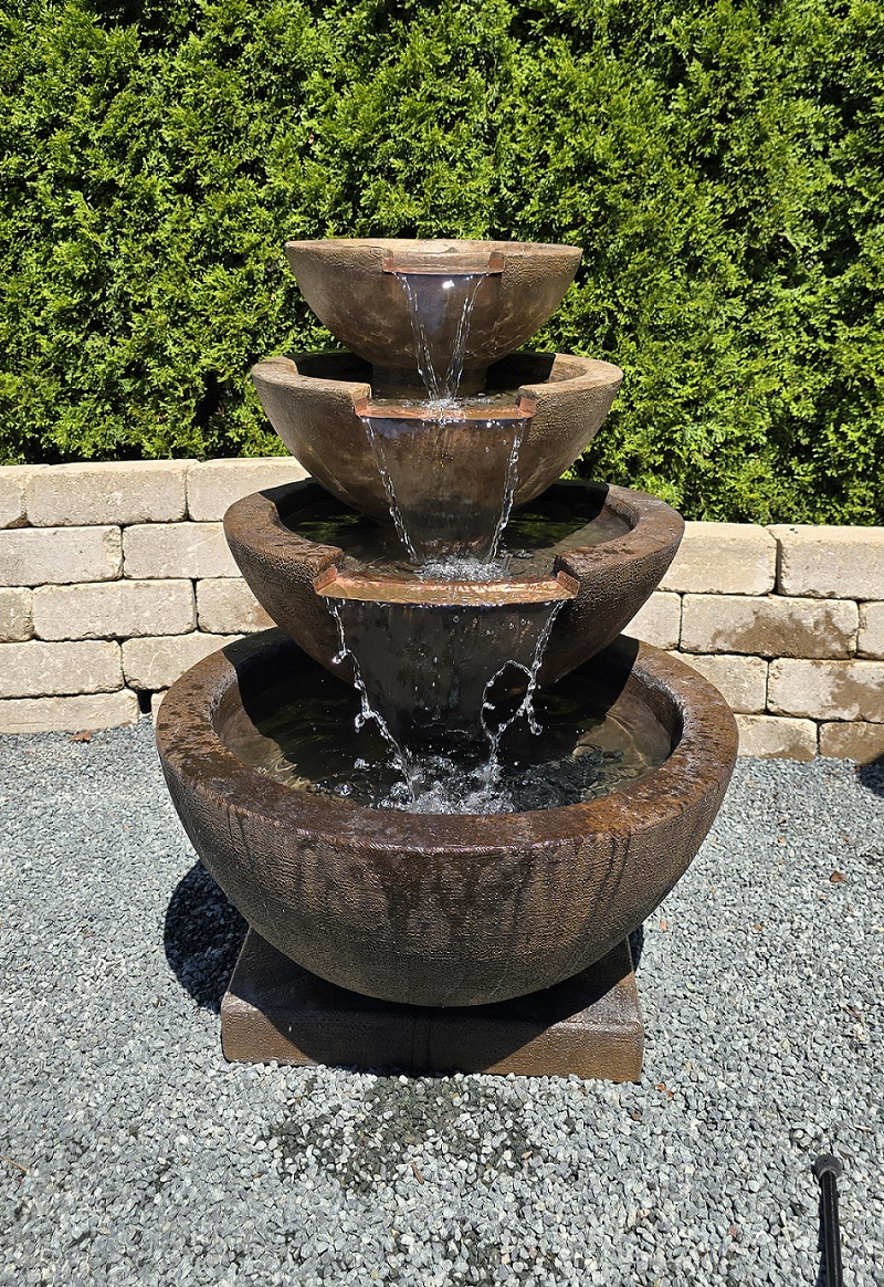 34" Cascading Bowls Fountain
