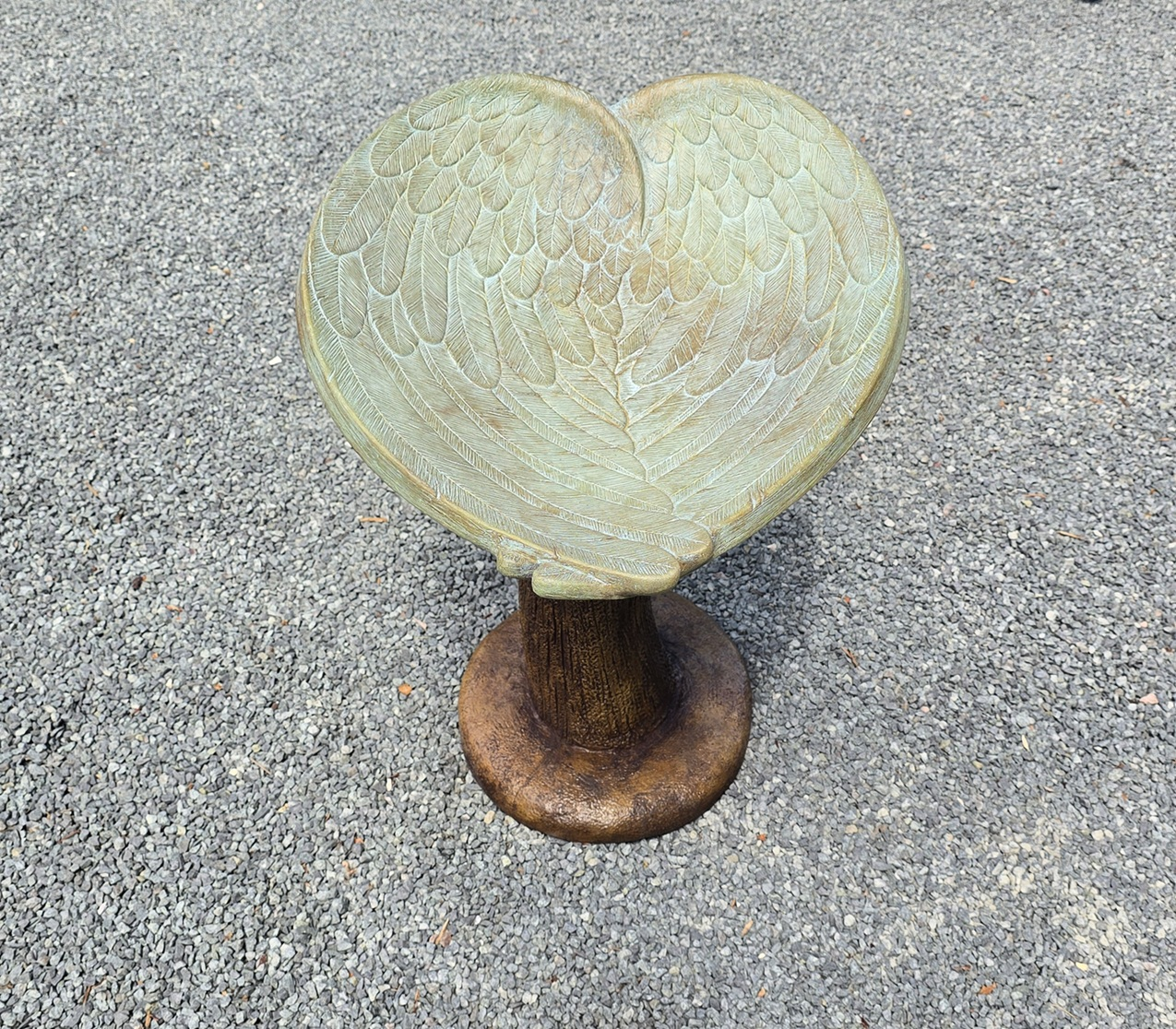 23" Angels Wings Birdbath