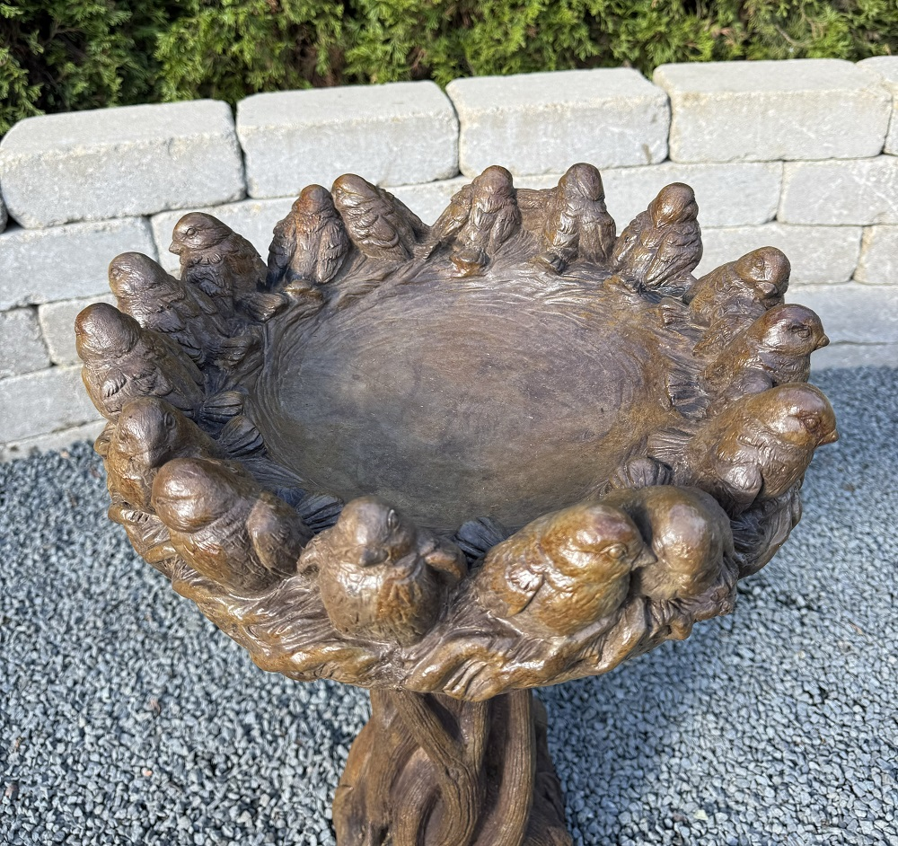 24" Ring of Birds Birdbath