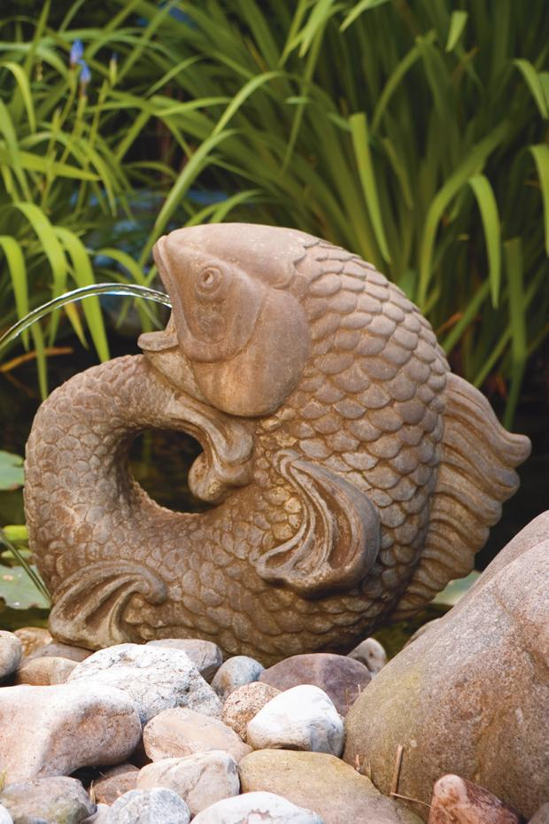 18" Large Curling Carp - Plumbed