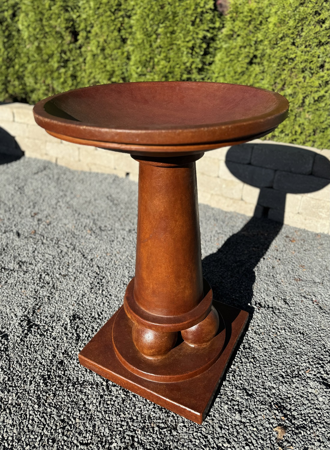 30" Spheres Birdbath