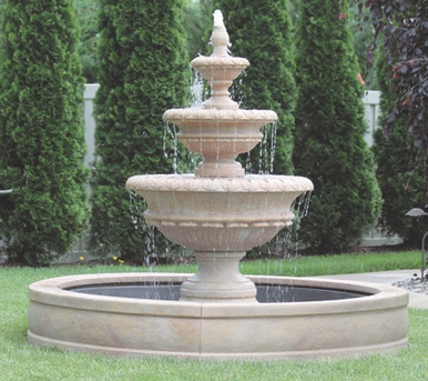 Buy 72" Chanticleer Fountain with 6' Fiberglass Pool - Outdoor