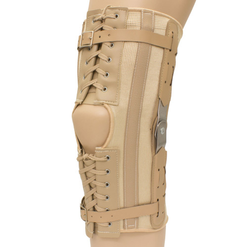 Plus Size Open Patella Laced Hinged Knee Brace