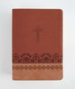 The KJV Study Bible, Large Print (Indexed) [Rose & Chestnut Cross] front cover image