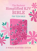 The Barbour Simplified KJV Bible for Teen Girls3-Minute Devotions Edition
