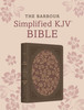 The Barbour Simplified KJV BibleDeluxe Edition [Brown & Rose Floral Inset]