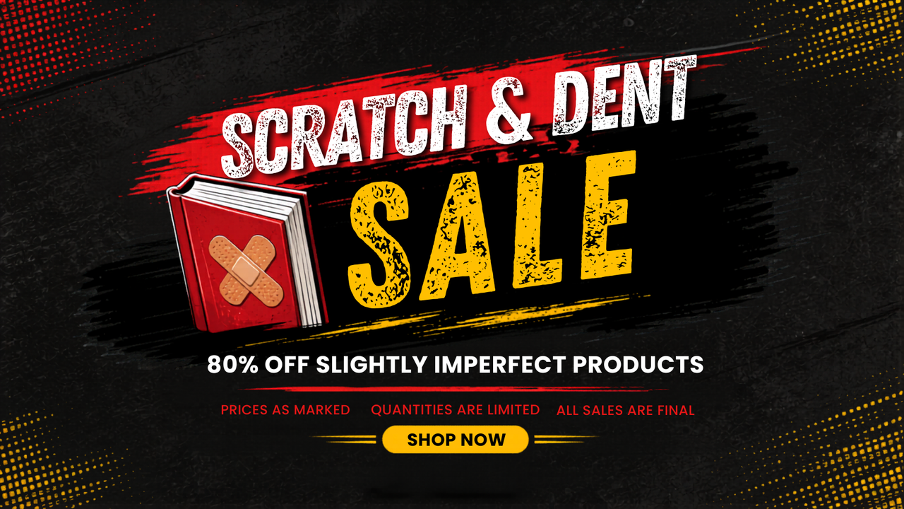Shop our Scratch & Dent Sale for 80% off slightly imperfect products!
