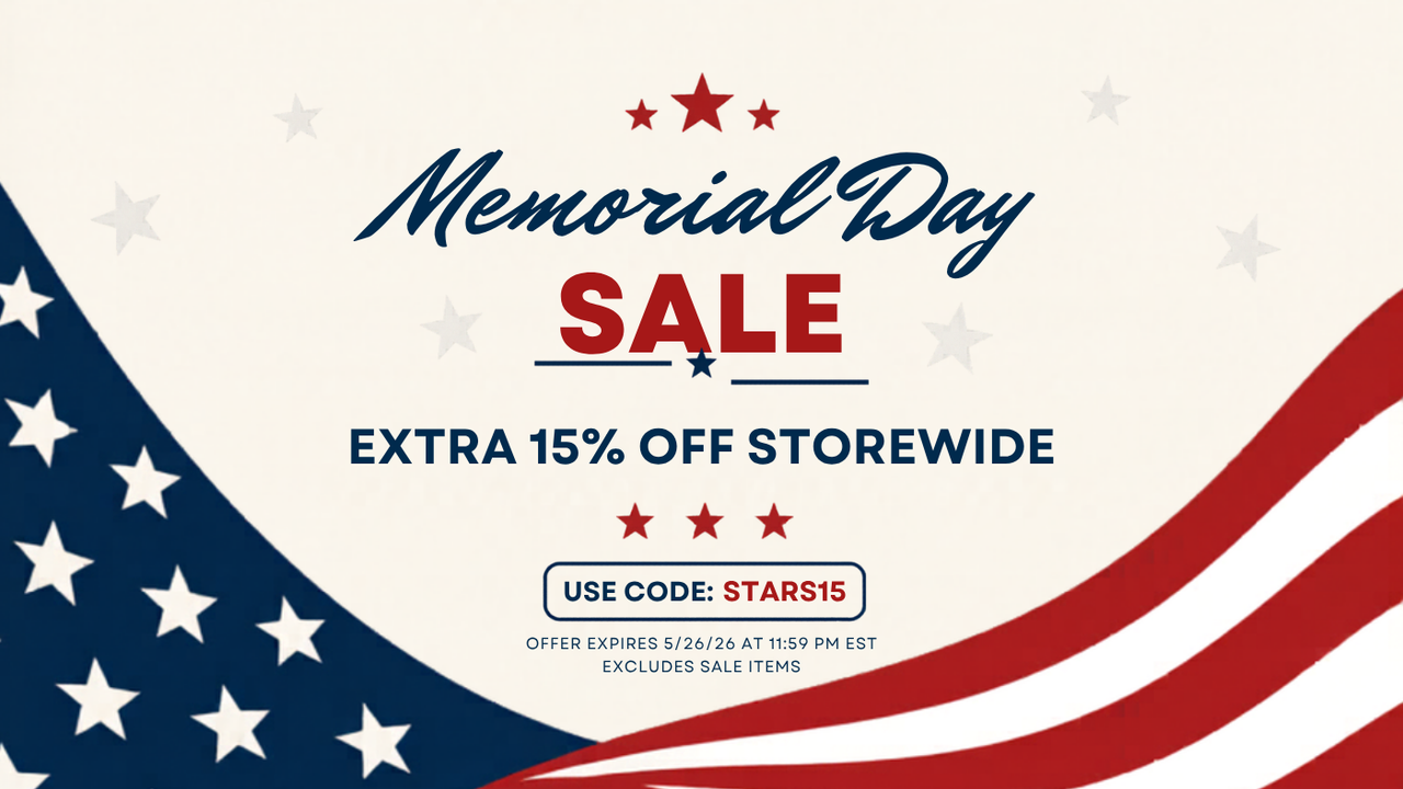 Use code STARS15 for an extra 15% off storewide.