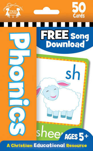 Phonics Christian 50-Count Flash Cards - SLIGHTLY IMPERFECT