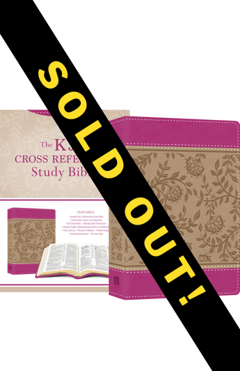 KJV Cross Reference Study Bible Compact [Peony Blossoms] - SLIGHTLY IMPERFECT