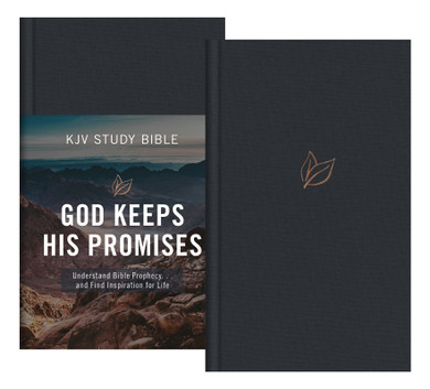 The God Keeps His Promises KJV Study Bible [Slate Leaf]