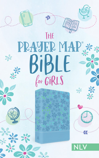 The Prayer Map Bible for Girls NLV [Sky Blue Shimmer] - SLIGHTLY IMPERFECT