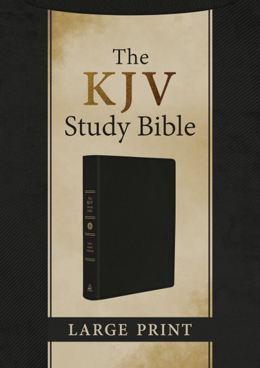The KJV Study Bible, Large Print [Black Genuine Leather] - SLIGHTLY IMPERFECT
