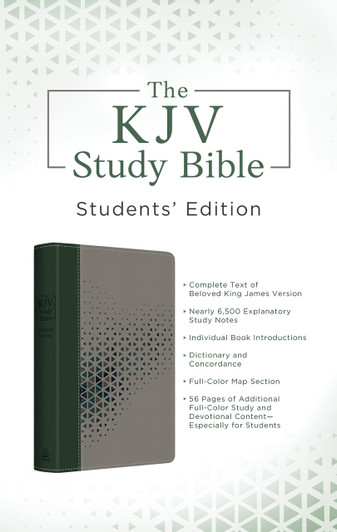 The KJV Study Bible--Students' Edition [Cypress & Smoke] - SLIGHTLY IMPERFECT