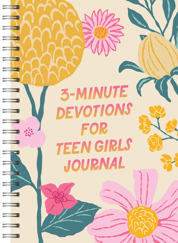 3-Minute Devotions for Teen Girls Journal front cover image