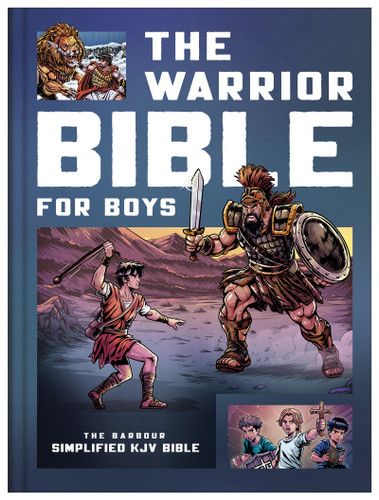 The Warrior Bible for Boys—The Barbour Simplified KJV Bible front cover image
