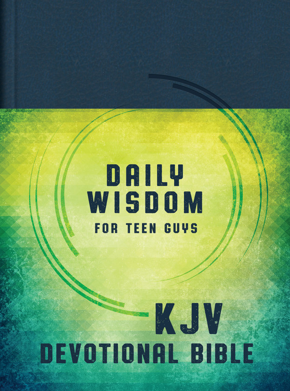 Daily Wisdom for Teen Guys KJV Devotional Bible [Denim Cross]