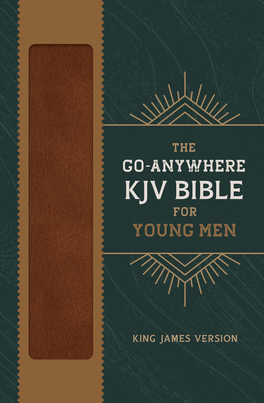 The Go-Anywhere KJV Bible for Young Men [Woodgrain Chestnut] - SLIGHTLY IMPERFECT