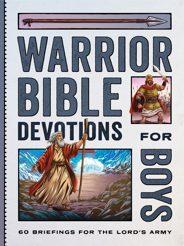 Warrior Bible Devotions for Boys front cover image