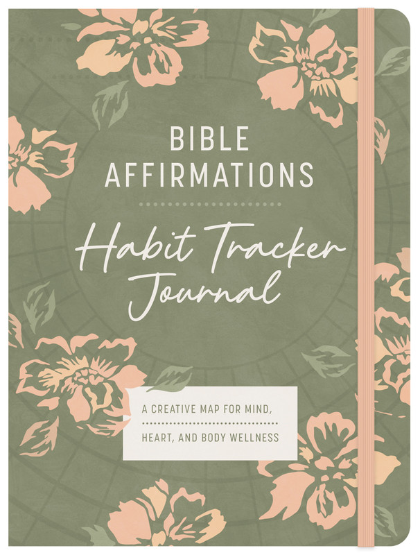 Bible Affirmations Habit Tracker Journal front cover image