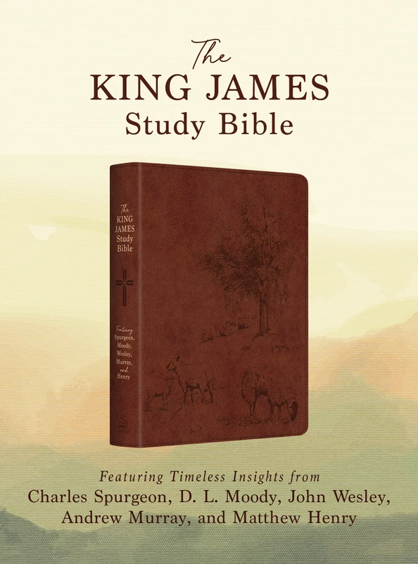 The King James Study Bible: Featuring Timeless Insights from Charles Spurgeon, D. L. Moody, John Wesley, Andrew Murry, and Matthew Henry front cover